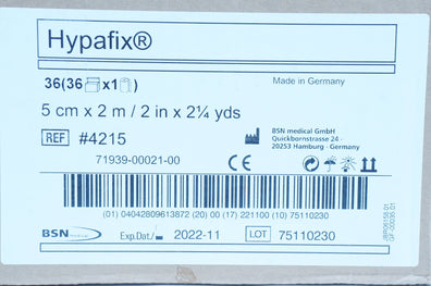 BSN 4215 Hypafix 2in x 2-1/4yds - Box of 36